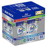 Опаковка на Dash Classic All-in-1 Pods Professional, показваща броя капсули и указваща професионалната формула.