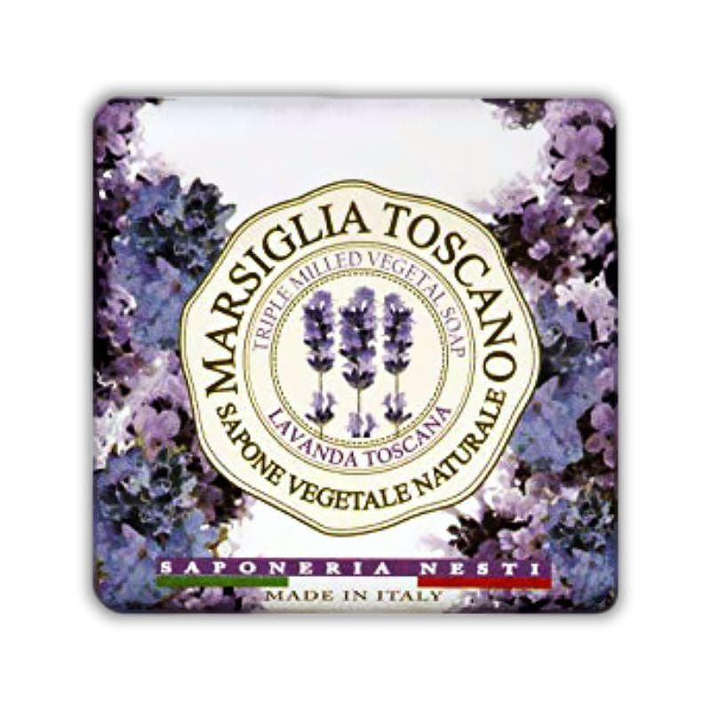Nesti Dante Marsiglia Toscano Lavanda Natural Scented Soap в елегантна опаковка, натурален сапун с аромат на лавандула.

