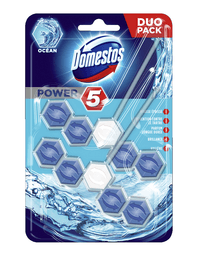Тоалетно WC Блокче Domestos  Power 5 Ocean 2 бр