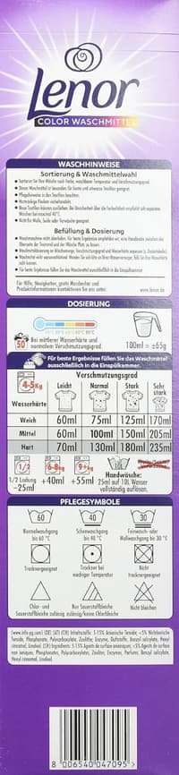  Lenor Ametyst Blütentraum – инструкции и дозировка

