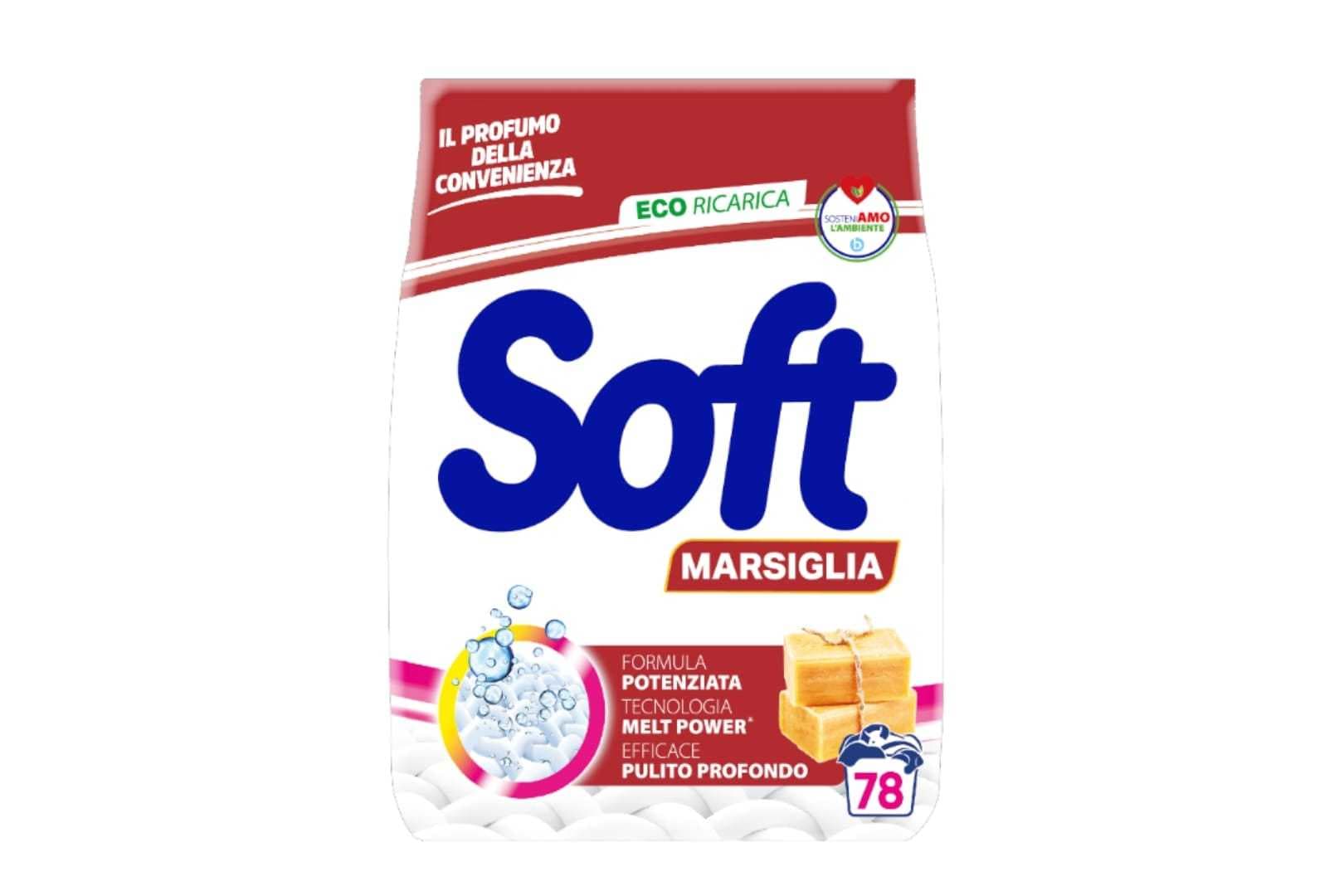 Soft прах за пране Марсилия – 5.25 кг, отпред