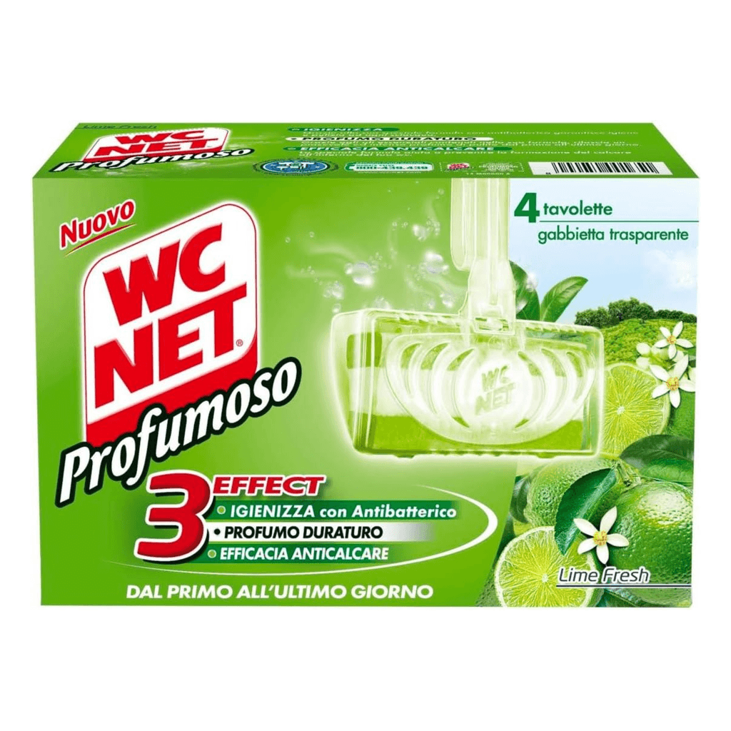 WC Net Таволета Profumoso Mountain Fresh вашата тоалетна ще остане чиста, хигиенизирана и приятно ароматизирана за дълго време.