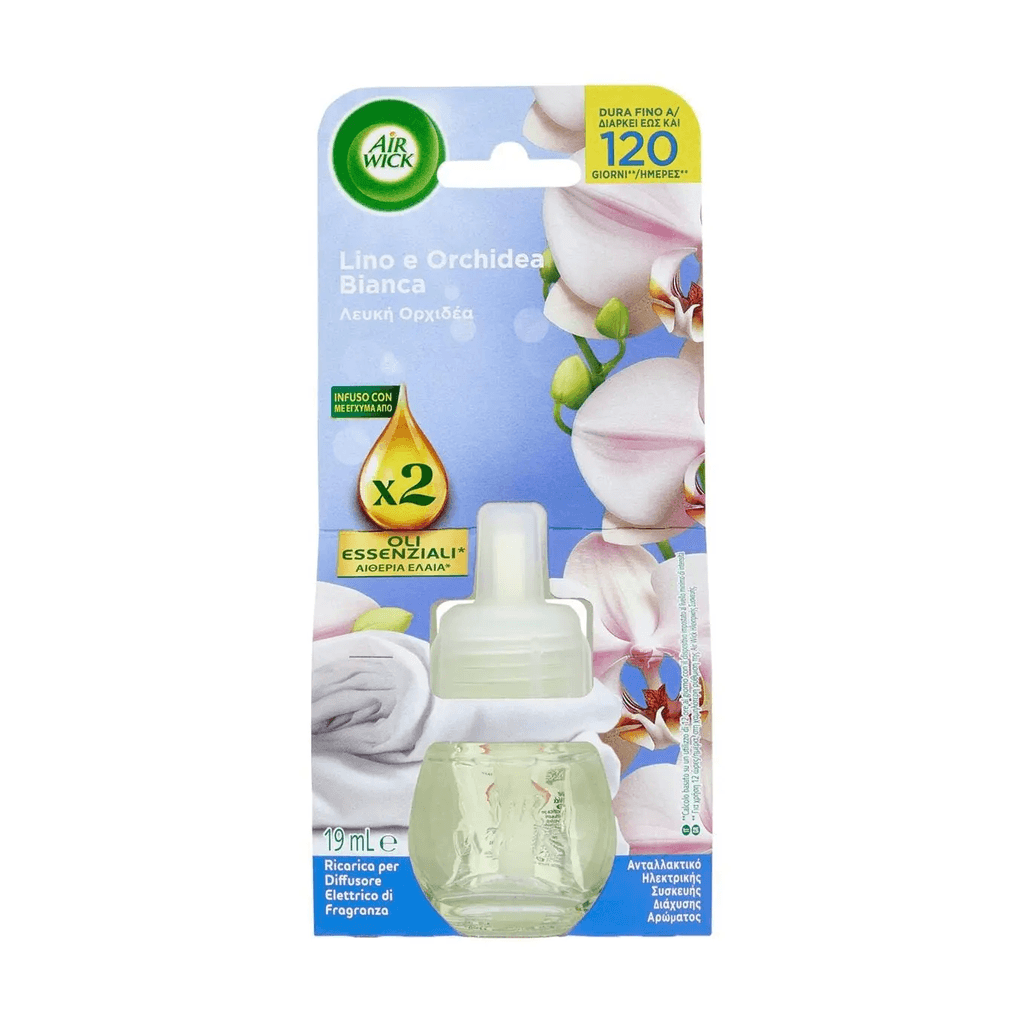 Air Wick Linen & White Orchid пълнител за Ел. Дифузер
