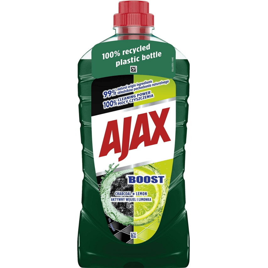 Ajax Boost Charcoal & Lemon – бутилка отпред