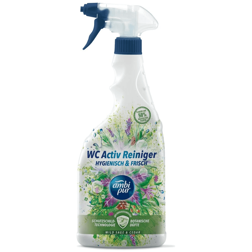 Ambi Pur WC Active Wild Sage & Cedar Спрей за почистване 750 мл