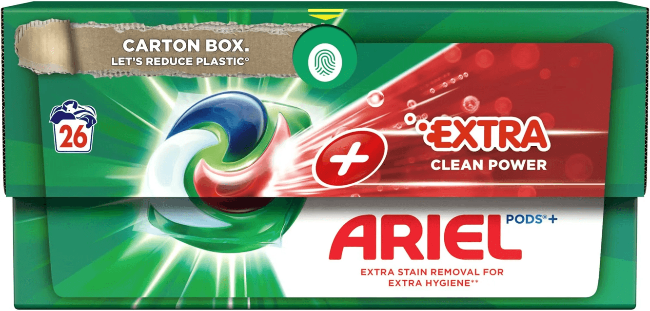 Ariel All-in-1 Pods +Extra Clean Power – Опаковка 26 капсули


