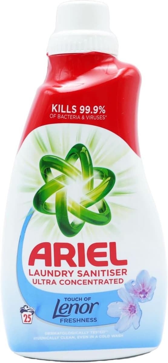 Ariel Washing Machine Cleaner 250 ml с аромат Lenor – предна част на опаковката