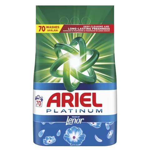 Ariel Platinum Touch of Lenor Прах за Пране 70 пр