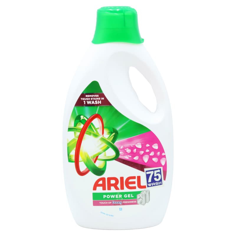 Ariel Power Gel Touch of Downy Течен перилен препарат 75 пр