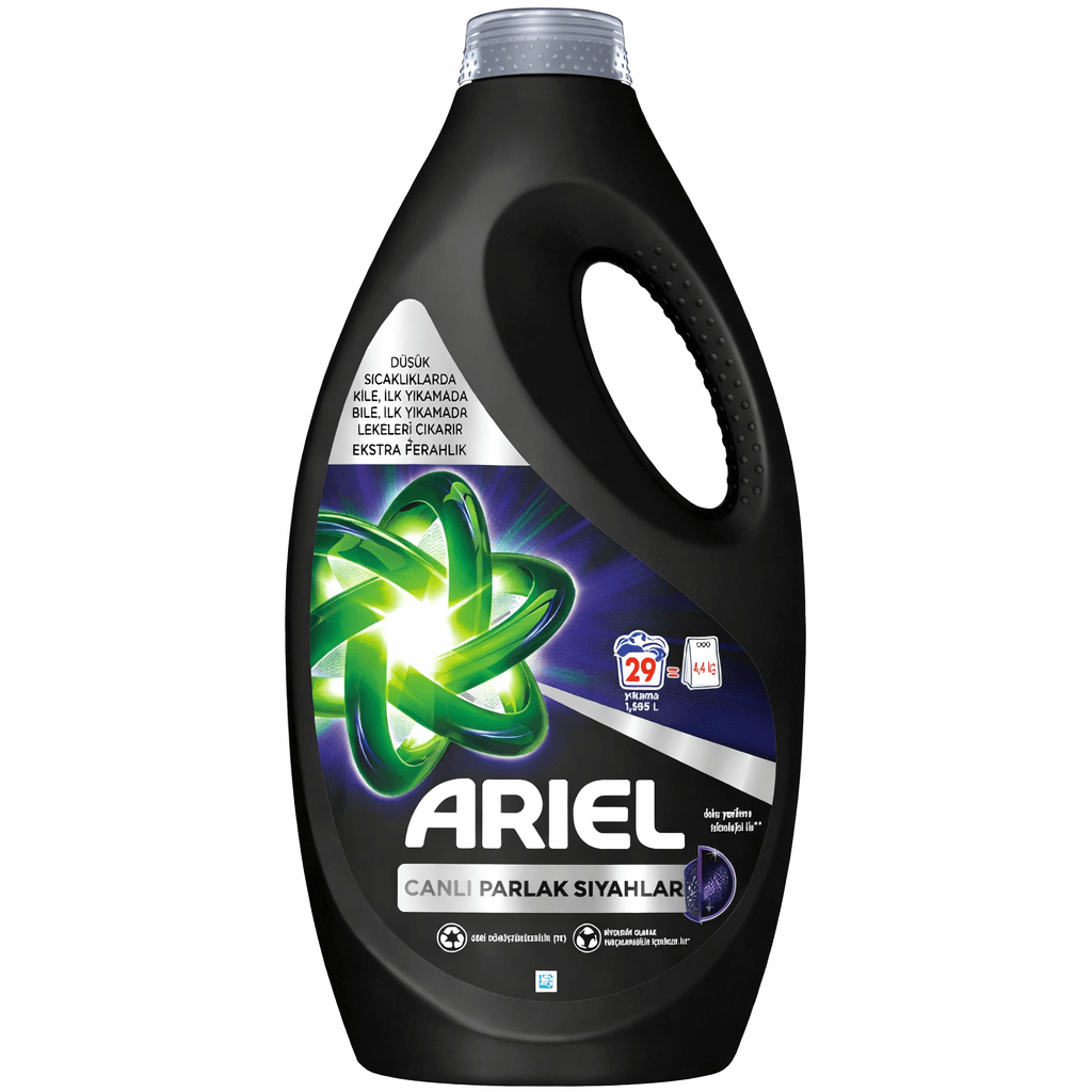 Ariel RevitaBlack – предна част на бутилката
