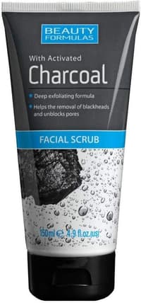 Beauty Formulas Charcoal Ексфолиант за дълбоко почистване на Лице