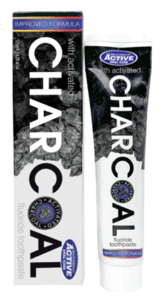„Active Oral Care Charcoal паста за зъби с активен въглен – 125 мл, предна част“