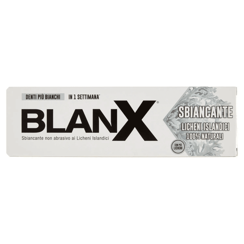 "BlanX Whitening Паста за зъби – туба 75 мл, предна страна"​

