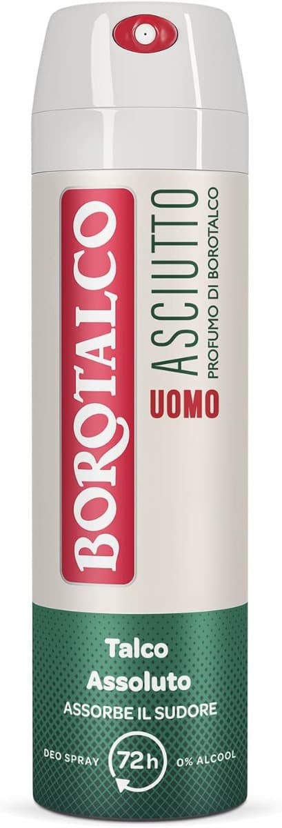Borotalco Uomo Asciutto Deo Spray 150 мл – предна страна

