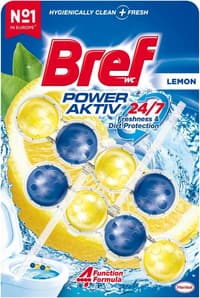 Bref Power Activ Lemon Блокче за Тоалетна Чиния Лимон 2 броя