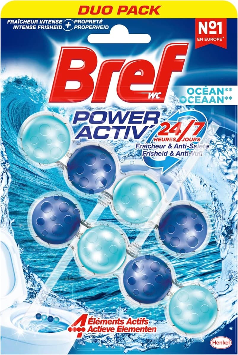 Bref Power Activ Oceano – тоалетно блокче с морски аромат – изглед отпред