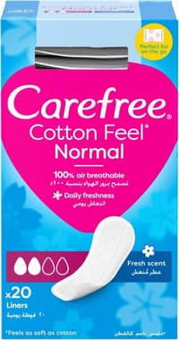 Carefree Ежедневни дамски протектори Normal със Свеж Аромат 20 бр