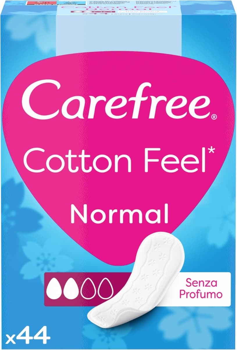 Carefree Cotton Feel Normal без аромат ежедневни дамски протектори 44 броя