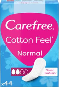Carefree Ежедневни дамски протектори Normal Без Аромати 44 бр