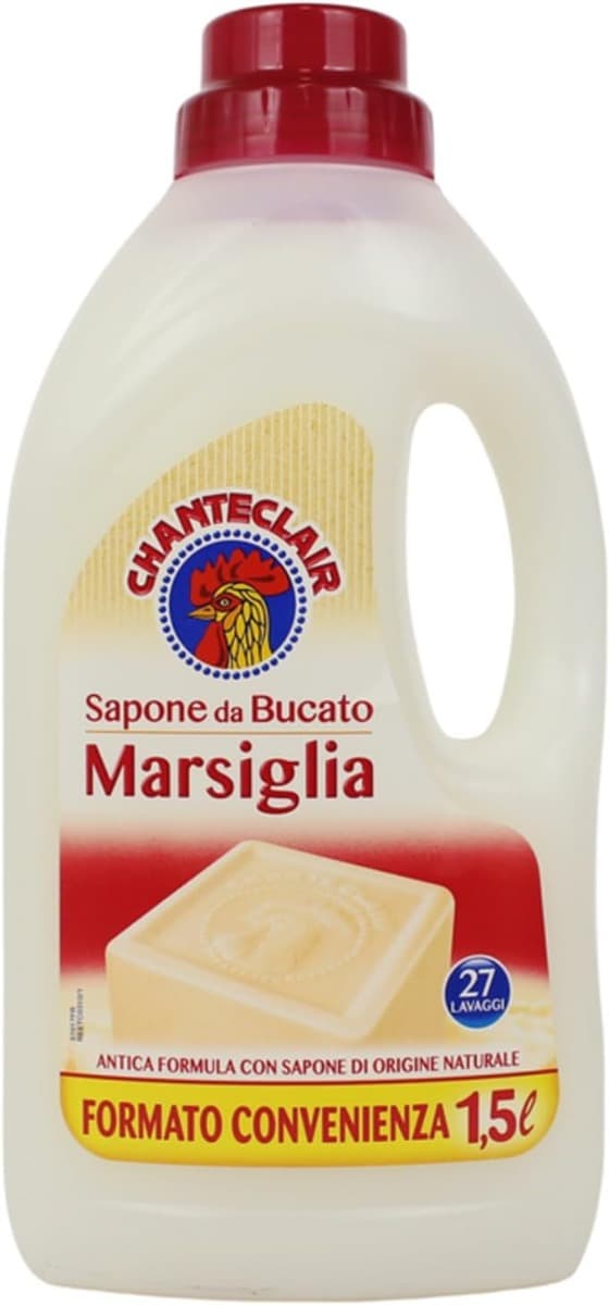 Chanteclair Sapone da Bucato Marsiglia в опаковка, показваща предната страна с основна информация.