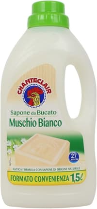 Chanteclair Sapone da Bucato Muschio Bianco – течен перилен препарат 1.5 л с аромат на бял мускус

