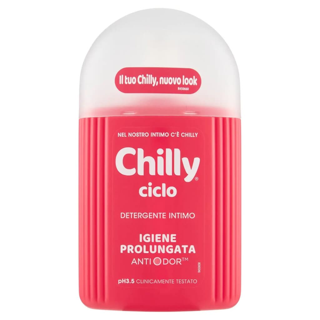"Chilly Ciclo Интимен измиващ гел – бутилка 200 мл, предна страна"​
