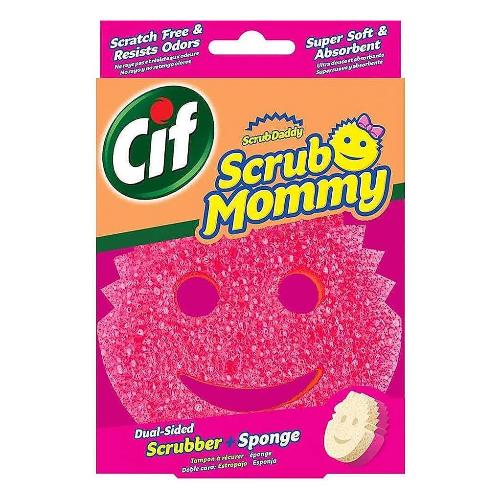Cif Scrub Daddy Scrub Mommy двустранна розова гъба за почистване 1 бр.