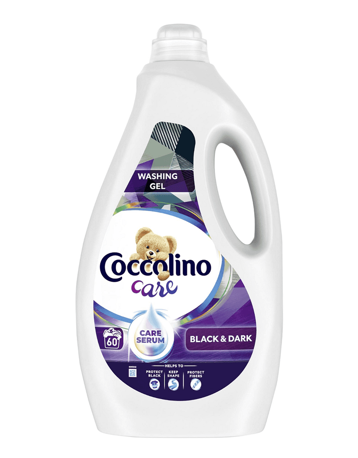 Coccolino Care Black & Dark течен перилен гел 2.4 L – предна страна
