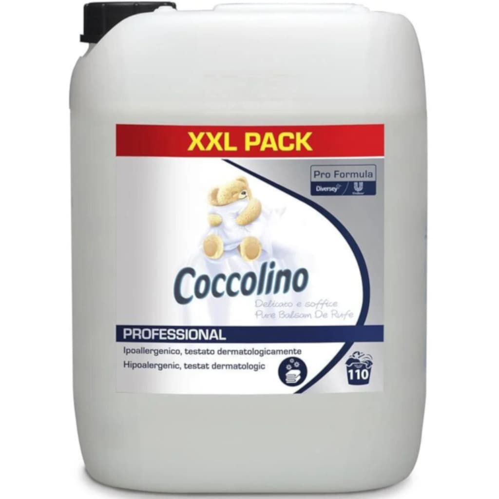 Coccolino Delicato e Soffice Professionale – предна страна, бутилка 10 л