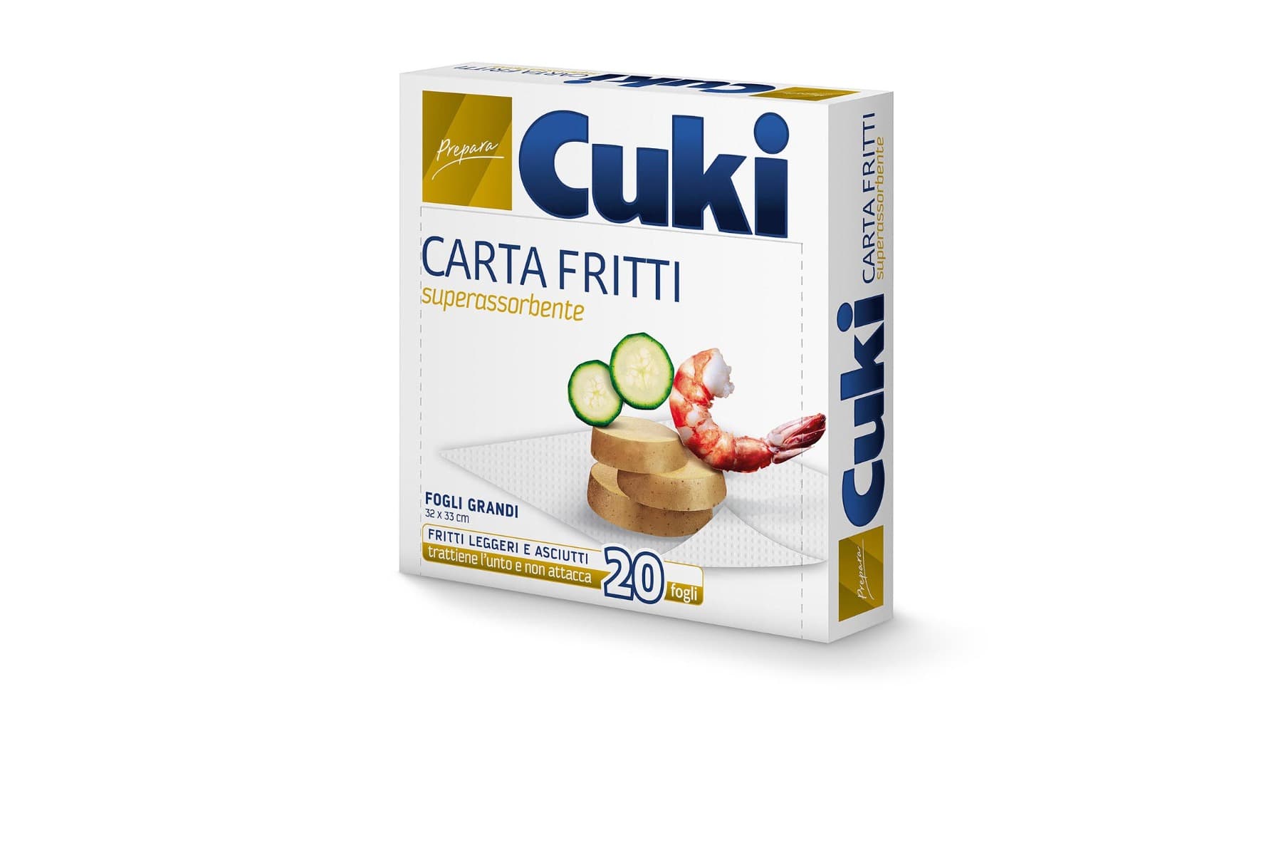 Cuki Абсорбираща хартия за пържени храни 32×33 см (20 листа)