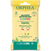 Опаковка на Orphea Insect Repellent Wipes с основна информация.