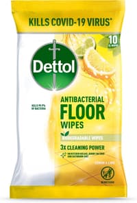 Dettol Floor Wipes XL Кърпи за Почистване на Подове 10 бр