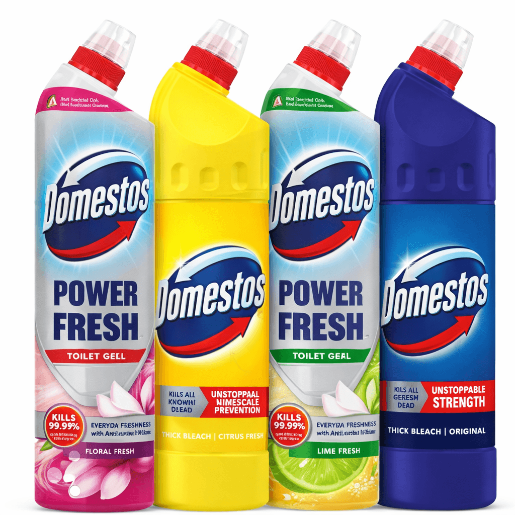 Domestos Thick Bleach гел за тоалетна - избор на аромат