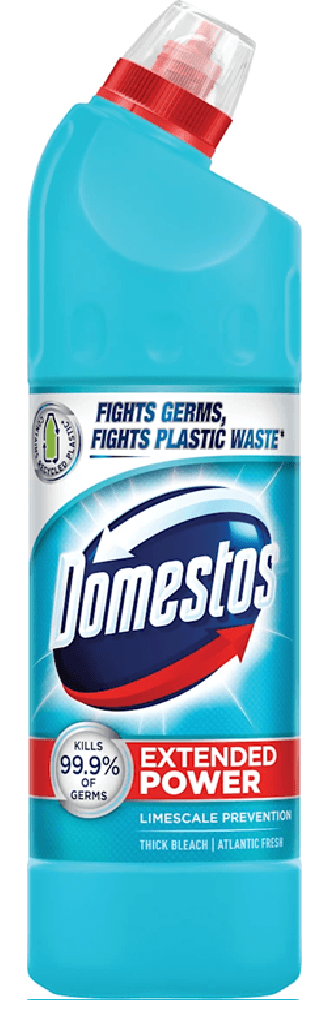 Domestos Thick Bleach Atlantic Fresh – бутилка 750 мл, синя