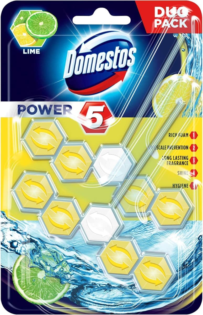 Domestos Power 5 Lime – двойна опаковка (2 x 55 г)