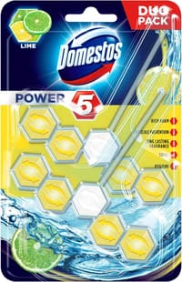 Domestos Power Lime Тоалетно Блокче Лайм 2 броя