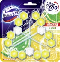 Domestos Power 5 Lime – опаковка с 3 тоалетни блока


