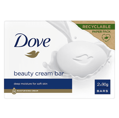 Dove Beauty Cream Bar Original – предна страна на опаковката

