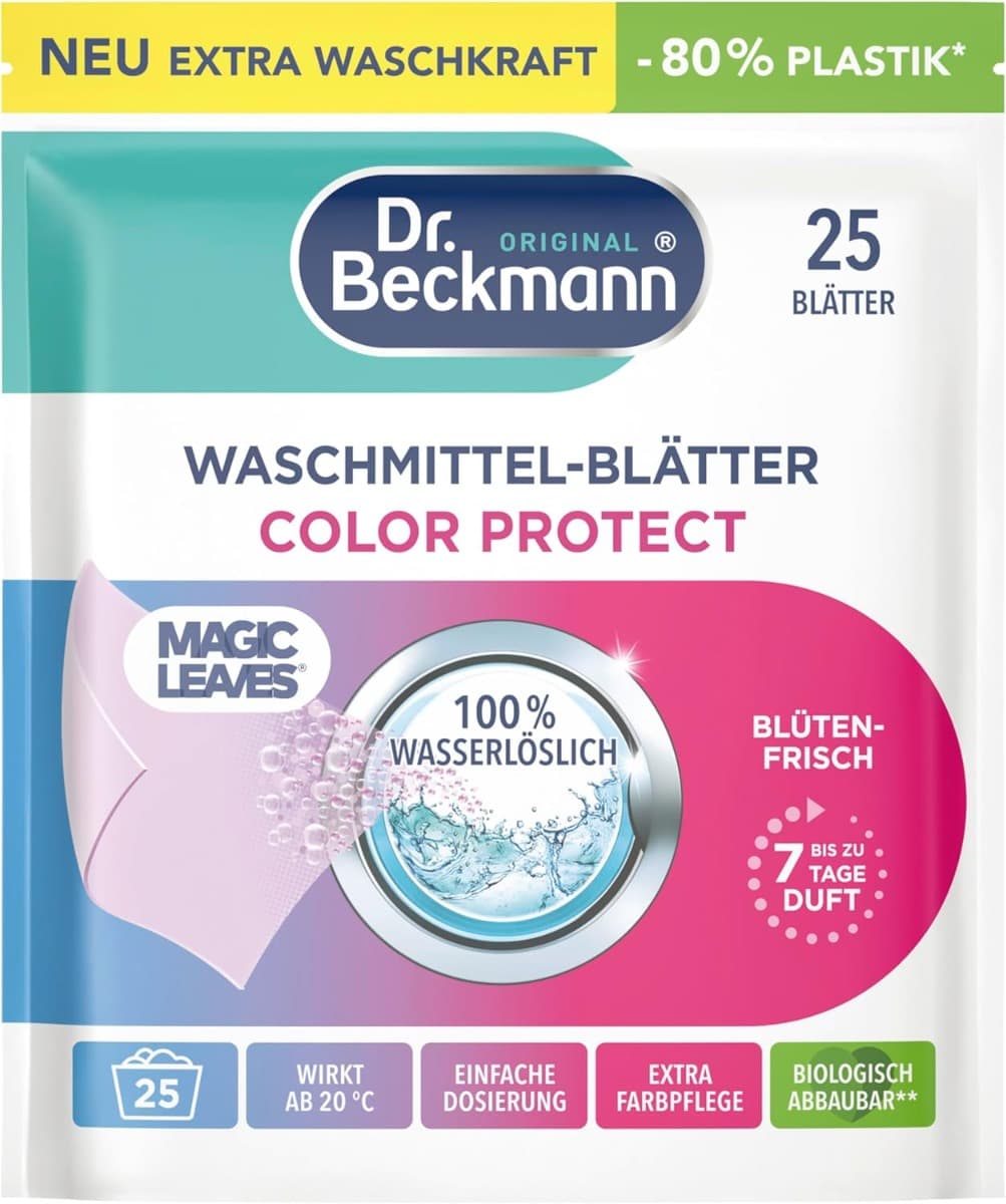Dr. Beckmann Color Protect Blütenfrisch – опаковка отпред (25 листчета)
