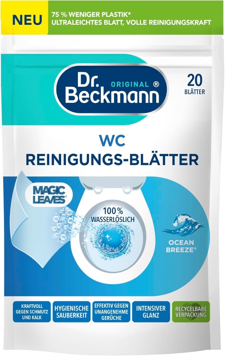Dr. Beckmann Листчета за почистване на тоалетна Ocean Breeze 20 бр.
