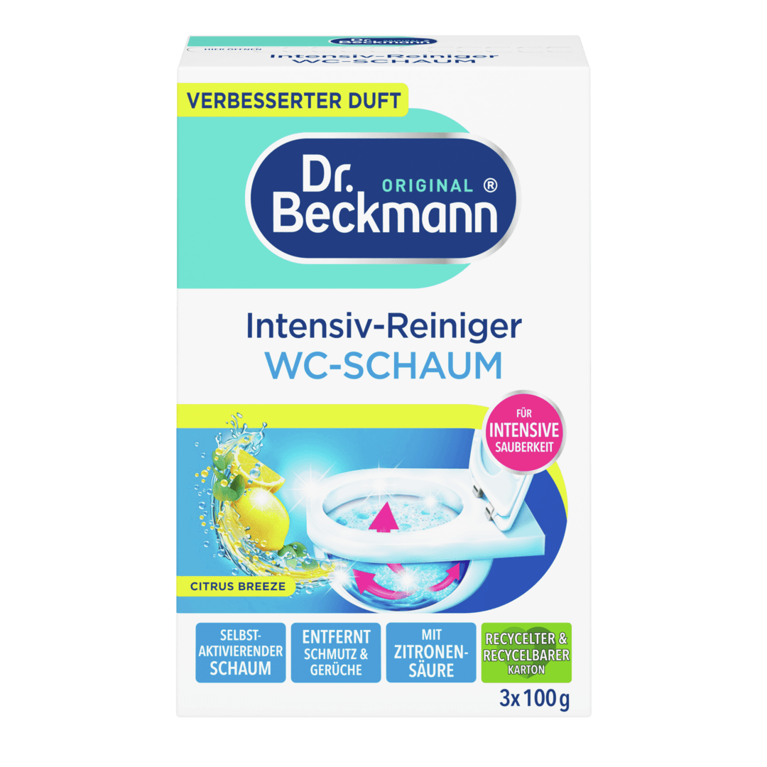 Предна страна – Dr. Beckmann WC пяна с активен въглен