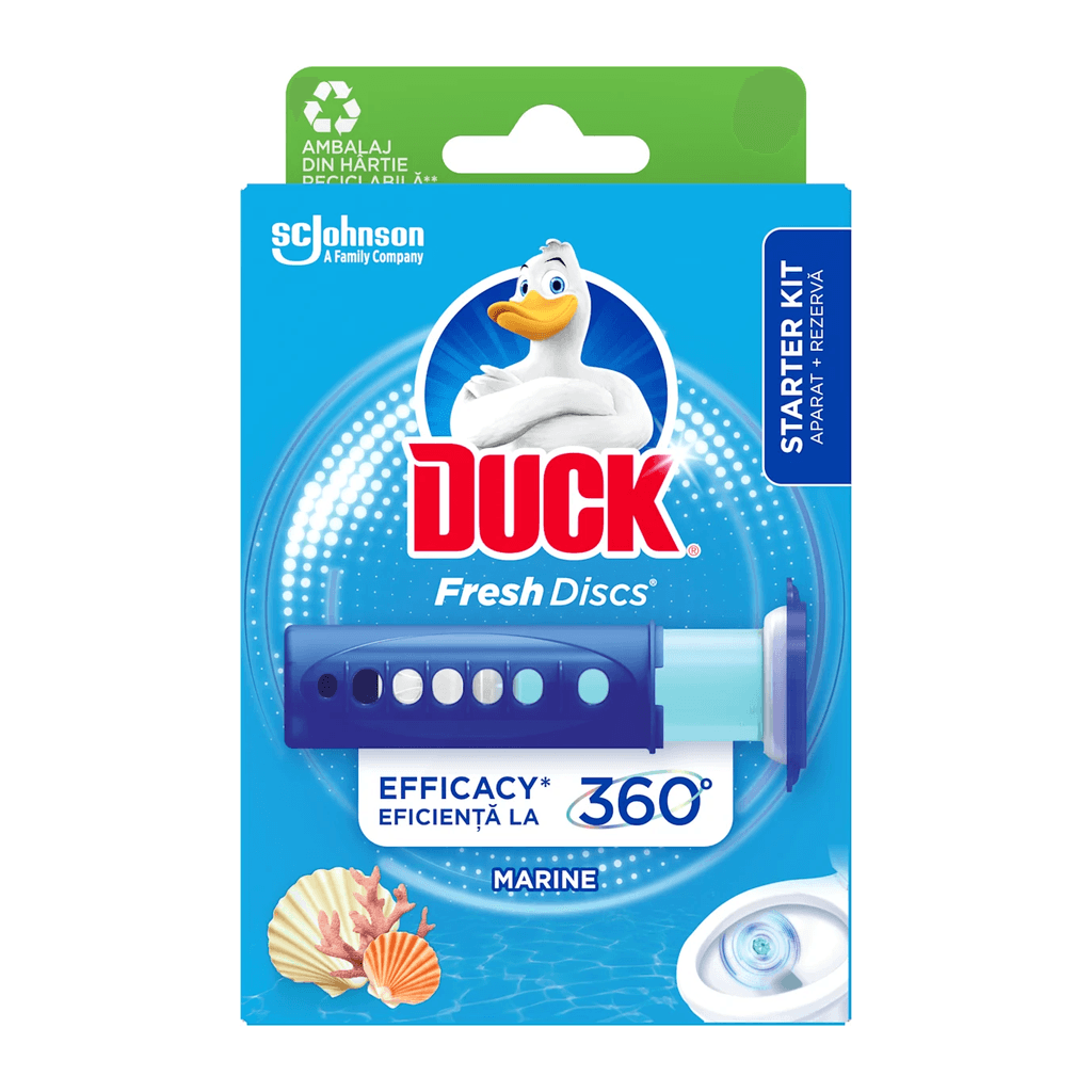 Duck Fresh Discs Marine Гел дискове за тоалетна със стартов апликатор