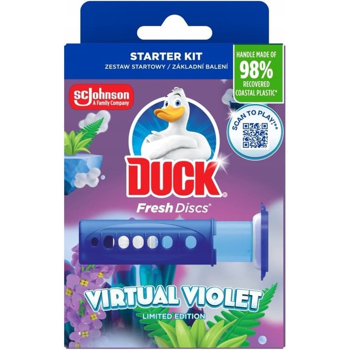 Duck Fresh Discs Virtual Violet Гел дискове за тоалетна плюс апликатор