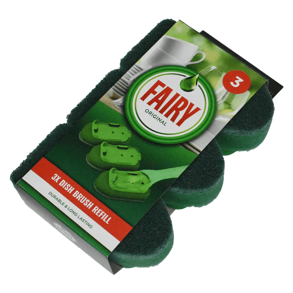 Fairy Dish Brush Refill Резервни глави за четка за съдове 3 бр