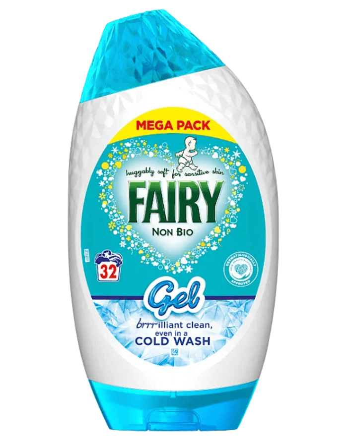 Fairy Non‑Bio Gel front – бутилка Fairy Non‑Bio Washing Gel 1,120 ml
