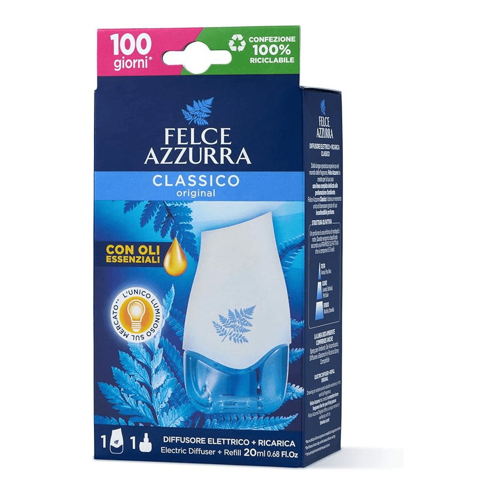 Комплект Светлинен Електрически Дифузер Felce Azzura Classic 75 дни