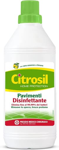 Citrosil Home Protection Disinfettante Pavimenti в опаковка, показваща предната страна с основна информация.