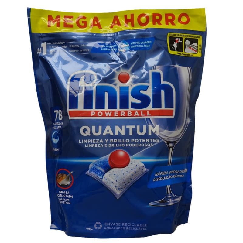 Finish Powerball Quantum Капсули за съдомиялна машина 78 бр
