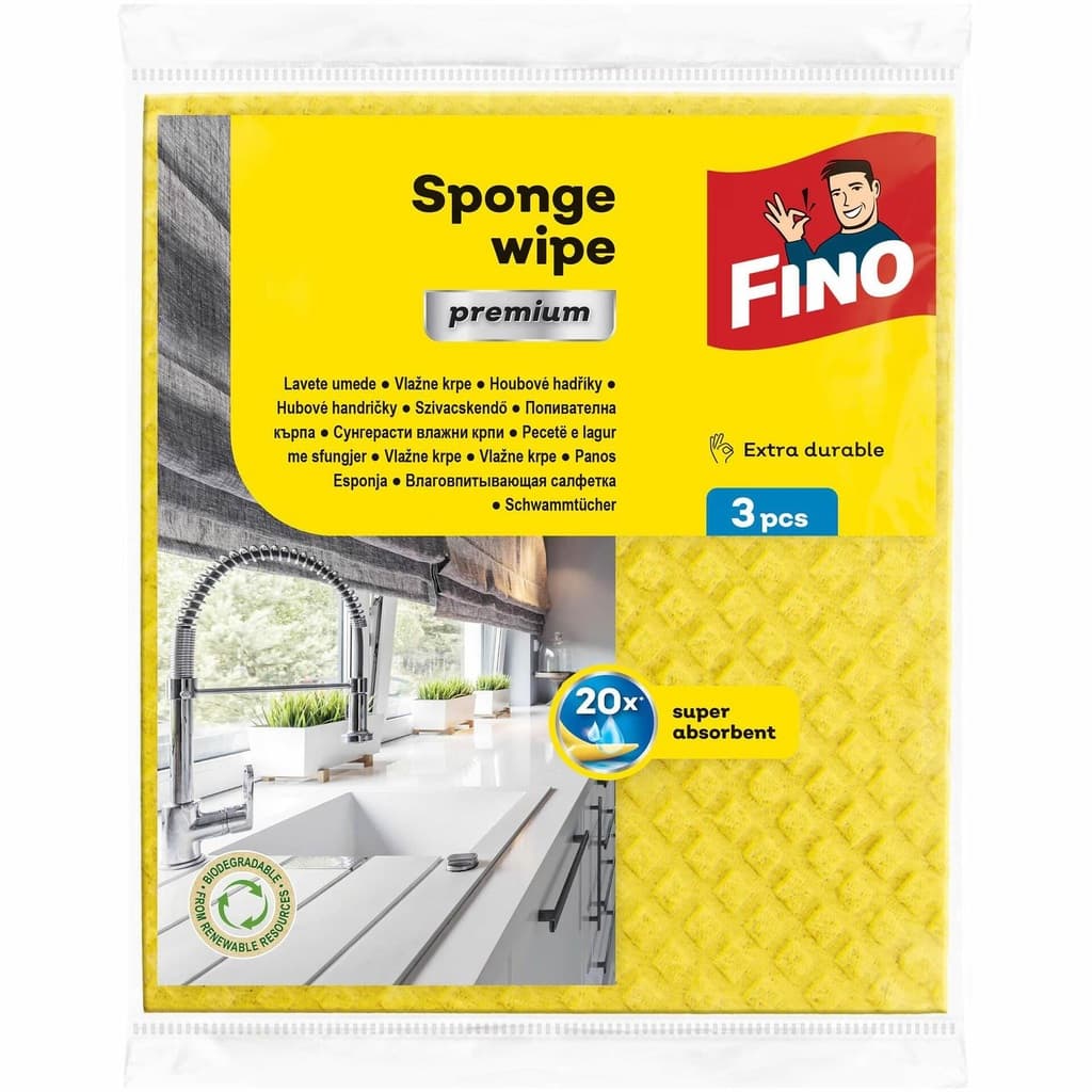 FINO Premium Sponge Wipes Попивателни гъби 3 бр