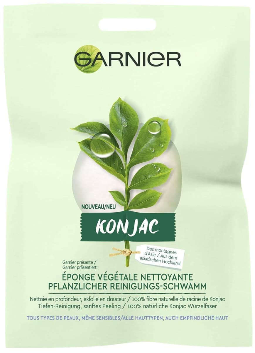 Garnier Konjac – предна страна на опаковката